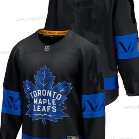 Miesten Toronto Maple Leafs Tyhjä Musta X Drew House Inside Out Ommeltu Paita