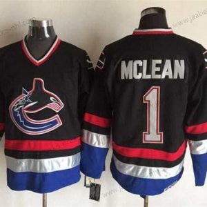 Miesten Vancouver Canucks #1 Kirk Mclean 2003-04 Musta CCM Vintage Paita