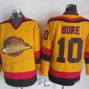 Miesten Vancouver Canucks #10 Pavel Bure 1985-86 Keltainen CCM Vintage Paita