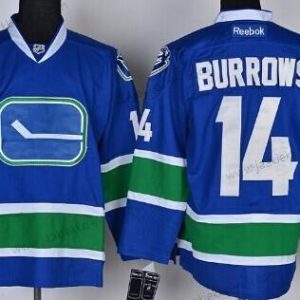 Miesten Vancouver Canucks #14 Alexandre Burrows Sininen Vieraspaita Paita