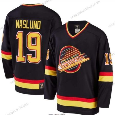 Miesten Vancouver Canucks #19 Markus Naslund Musta Retro CCM Paita