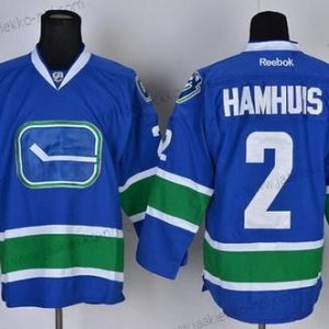 Miesten Vancouver Canucks #2 Dan Hamhuis Sininen Vieraspaita Paita