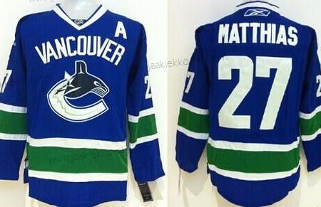 Miesten Vancouver Canucks #27 Shawn Matthias Sininen Paita