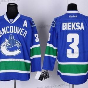 Miesten Vancouver Canucks #3 Kevin Bieksa Sininen Paita