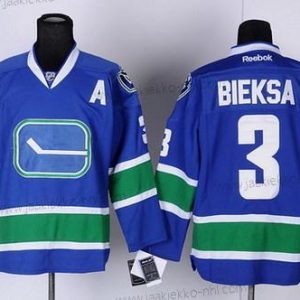 Miesten Vancouver Canucks #3 Kevin Bieksa Sininen Vieraspaita Paita