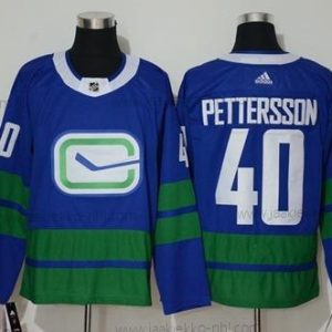 Miesten Vancouver Canucks #40 Elias Pettersson Sininen Vaihtopaita Aito Ommeltu Jääkiekko Paita