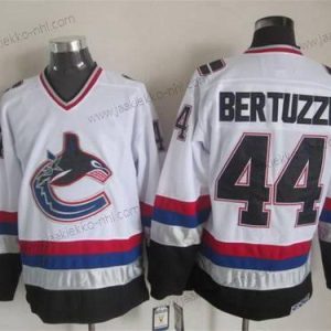 Miesten Vancouver Canucks #44 Todd Bertuzzi 1997-98 Valkoinen CCM Vintage Paita