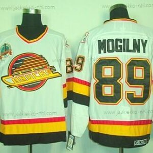 Miesten Vancouver Canucks #89 Mogilny Valkoinen Retro CCM Paita