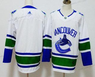 Miesten Vancouver Canucks Tyhjä Valkoinen 2017-2018 Jääkiekko Ommeltu NHL Paita