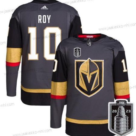 Miesten Vegas Golden Knights #10 Nicolas Roy Harmaa 2023 Stanley Cup Final Ommeltu Paita