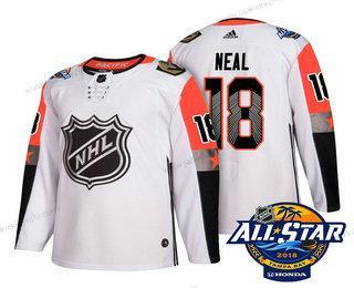 Miesten Vegas Golden Knights #18 James Neal Valkoinen 2018 NHL All-Star Ommeltu Jääkiekko Paita