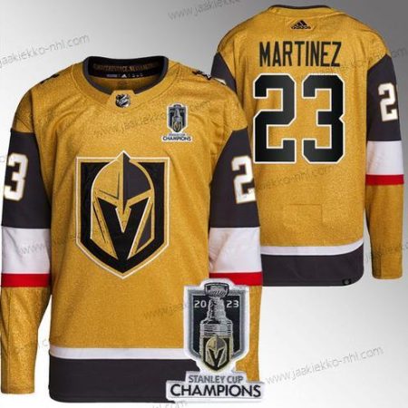 Miesten Vegas Golden Knights #23 Alec Martinez Kulta 2023 Stanley Cup Champions Ommeltu Paita