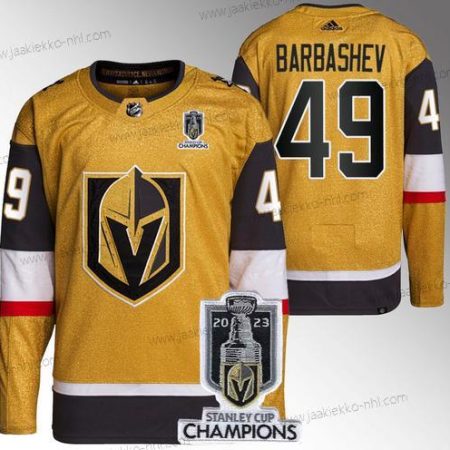 Miesten Vegas Golden Knights #49 Ivan Barbashev Kulta 2023 Stanley Cup Champions Ommeltu Paita