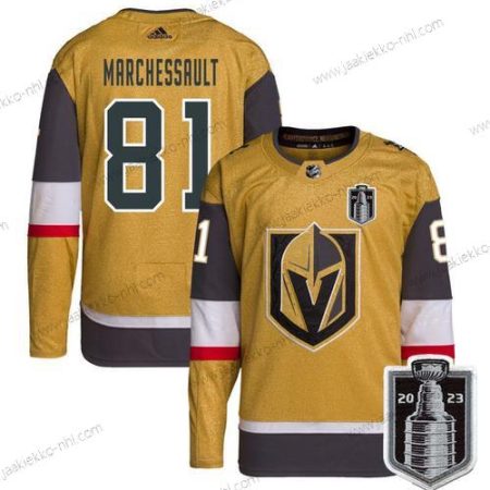 Miesten Vegas Golden Knights #81 Jonathan Marchessault Kulta 2023 Stanley Cup Final Ommeltu Paita