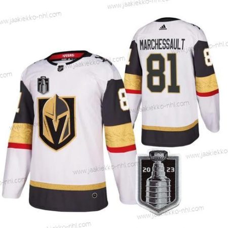 Miesten Vegas Golden Knights #81 Jonathan Marchessault Valkoinen 2023 Stanley Cup Final Ommeltu Paita