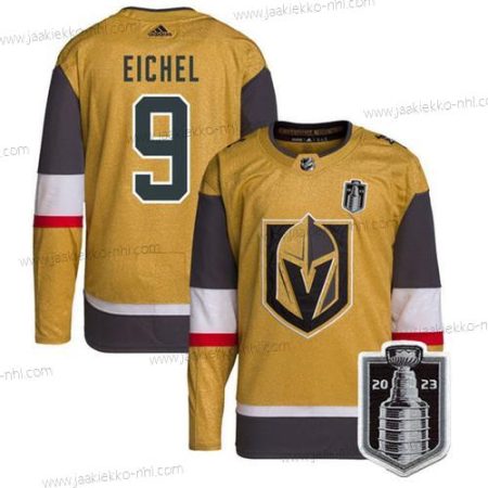 Miesten Vegas Golden Knights #9 Jack Eichel Kulta 2023 Stanley Cup Final Ommeltu Paita