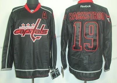 Miesten Washington Capitals #19 Nicklas Backstrom Musta Ice Paita