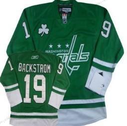 Miesten Washington Capitals #19 Nicklas Backstrom St. Patrick’S Day Vihreä Paita