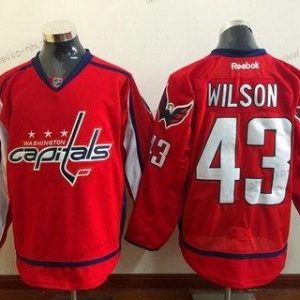 Miesten Washington Capitals #43 Tom Wilson Punainen Kotiottelupaita Reebok Jääkiekko Paita