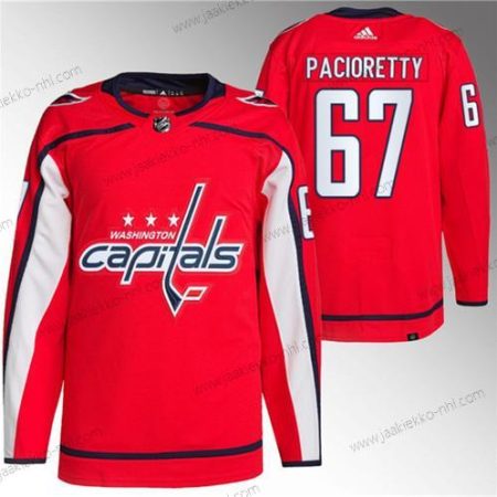 Miesten Washington Capitals #67 Max Pacioretty Punainen Ommeltu Paita