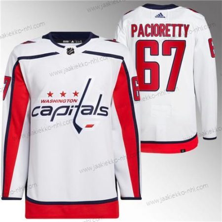 Miesten Washington Capitals #67 Max Pacioretty Valkoinen Ommeltu Paita