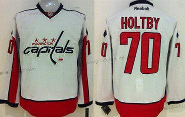 Miesten Washington Capitals #70 Braden Holtby Valkoinen Paita