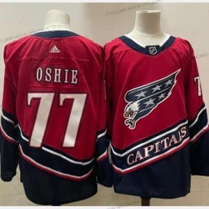 Miesten Washington Capitals #77 T. J. Oshie Punainen 2021 Retro Ommeltu NHL Paita