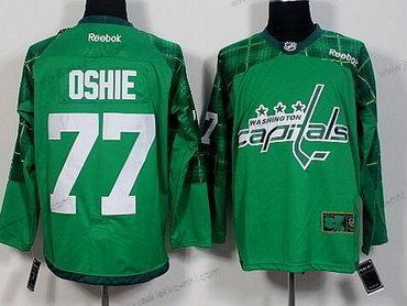 Miesten Washington Capitals #77 T. J. Oshie Vihreä 2016 St. Patrick’S Day Jääkiekko Paita