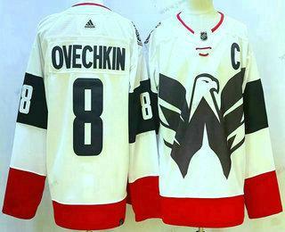 Miesten Washington Capitals #8 Alex Ovechkin Valkoinen 2023 Stadium Series Aito Paita