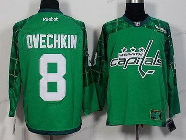 Miesten Washington Capitals #8 Alex Ovechkin Vihreä 2016 St. Patrick’S Day Jääkiekko Paita