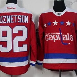 Miesten Washington Capitals #92 Evgeny Kuznetsov Punainen Vaihtopaita Reebok Premier Paita