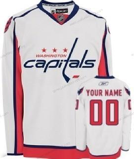 Miesten Washington Capitals Mukautettu Valkoinen Paita