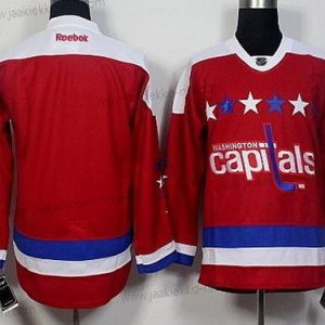 Miesten Washington Capitals Tyhjä Reebok Punainen Vieraspaita Paita