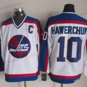 Miesten Winnipeg Jets #10 Dale Hawerchuk 1979-80 Valkoinen CCM Vintage Paita