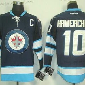 Miesten Winnipeg Jets #10 Dale Hawerchuk Laivastonsininen Sininen Paita