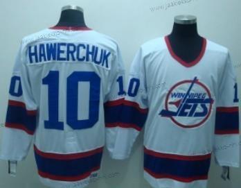 Miesten Winnipeg Jets #10 Dale Hawerchuk Valkoinen Retro CCM Paita