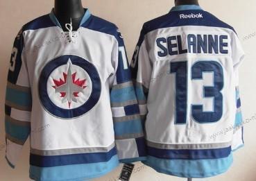 Miesten Winnipeg Jets #13 Teemu Selanne Valkoinen Paita