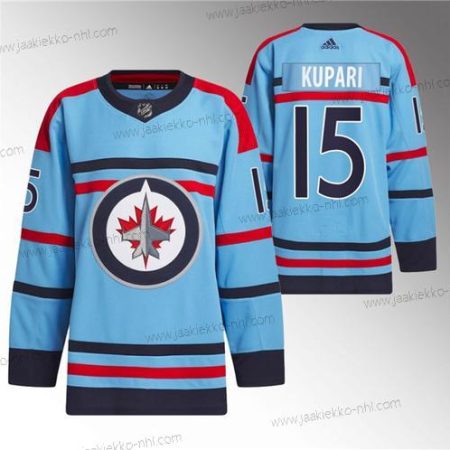 Miesten Winnipeg Jets #15 Rasmus Kupari Sininen Vuosipäivä Primegreen Ommeltu Paita