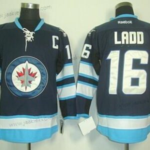 Miesten Winnipeg Jets #16 Andrew Ladd Laivastonsininen Sininen Paita