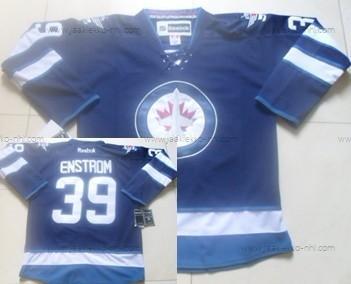 Miesten Winnipeg Jets #39 Tobias Enstrom Laivastonsininen Sininen Paita