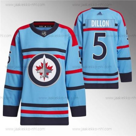 Miesten Winnipeg Jets #5 Brenden Dillon Sininen Vuosipäivä Primegreen Ommeltu Paita