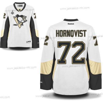 Miesten WoPittsburgh Penguins #72 Patric Hornqvist Valkoinen Road 2017 Stanley Cup NHL Finals Patch Paita