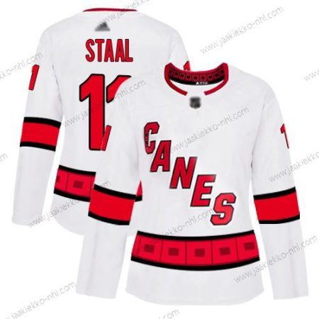 Naisten Carolina Hurricanes #11 Jordan Staal Valkoinen Road Aito Ommeltu Jääkiekko Paita