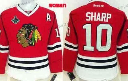 Naisten Chicago Blackhawks #10 Patrick Sharp 2015 Stanley Cup Punainen Paita