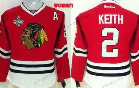 Naisten Chicago Blackhawks #2 Duncan Keith 2015 Stanley Cup Punainen Paita