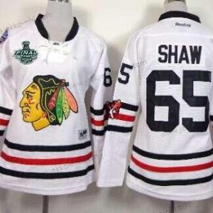 Naisten Chicago Blackhawks #65 Andrew Shaw 2015 Stanley Cup 2015 Talvi Klassinen Valkoinen Paita