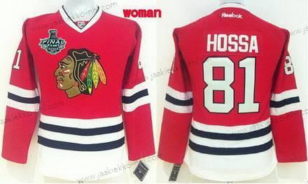 Naisten Chicago Blackhawks #81 Marian Hossa 2015 Stanley Cup Punainen Paita