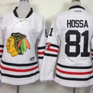 Naisten Chicago Blackhawks #81 Marian Hossa 2015 Talvi Klassinen Valkoinen Paita