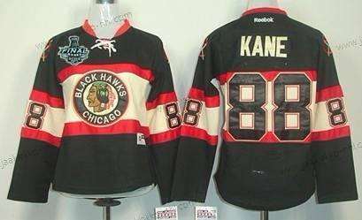 Naisten Chicago Blackhawks #88 Patrick Kane 2015 Stanley Cup Musta Vieraspaita Paita