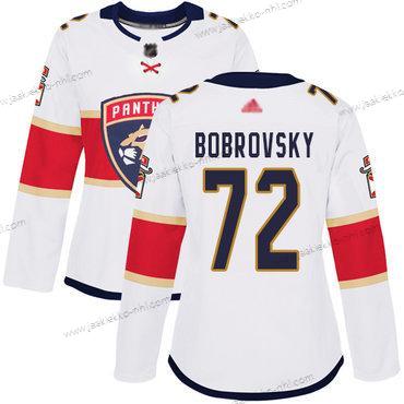 Naisten Florida Panthers #72 Sergei Bobrovsky Valkoinen Road Aito Ommeltu Jääkiekko Paita